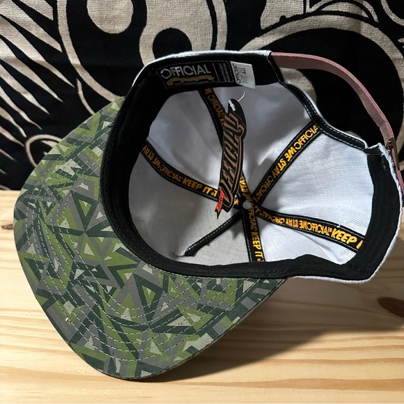 Official Brand Limited Edition Light Blue Digital Camo Strap Back Hat - Picture 4 of 5